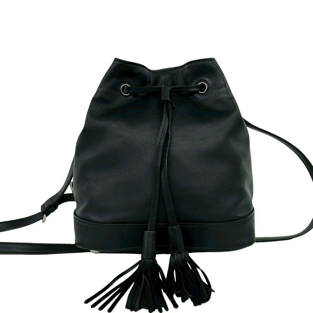 PRADA Black Leather Shoulder Bag - Picture 1 of 10